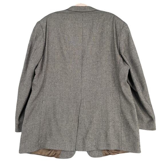 Hart Schaffner Marx Gray Tweed Notched Lapel Single Vent Blazer Jacket 48 R - Picture 2 of 10